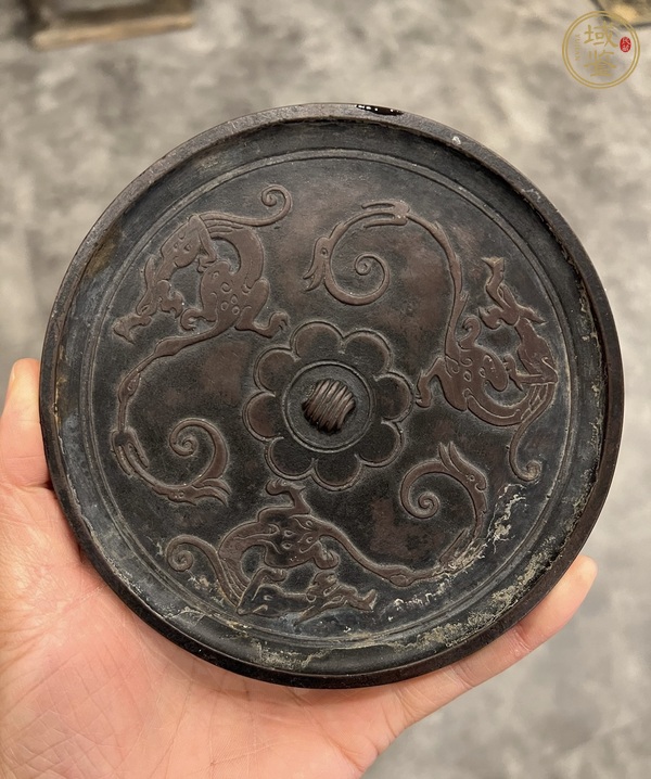 古玩雜項(xiàng)仿漢銅鏡硯真品鑒賞圖