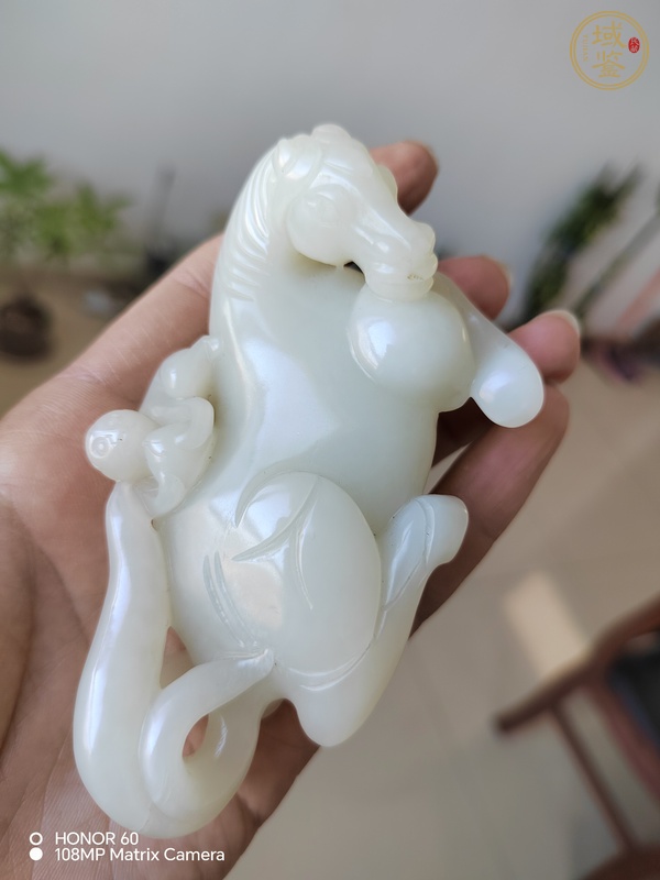 古玩玉器馬上封侯真品鑒賞圖