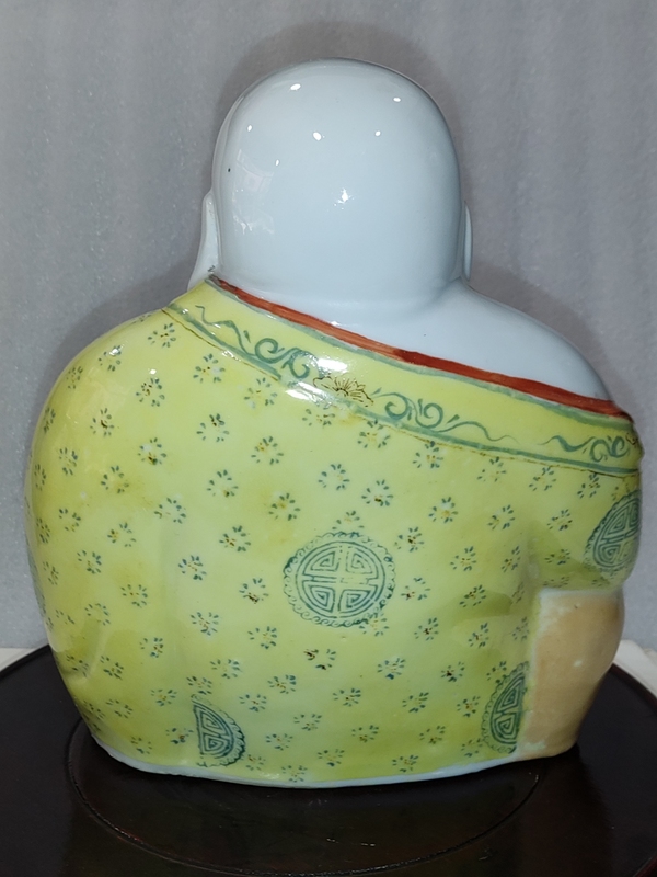 古玩陶瓷粉彩彌勒佛塑像拍賣,當前價格1168元