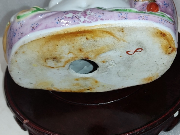 古玩陶瓷粉彩彌勒佛塑像拍賣,當前價格1168元