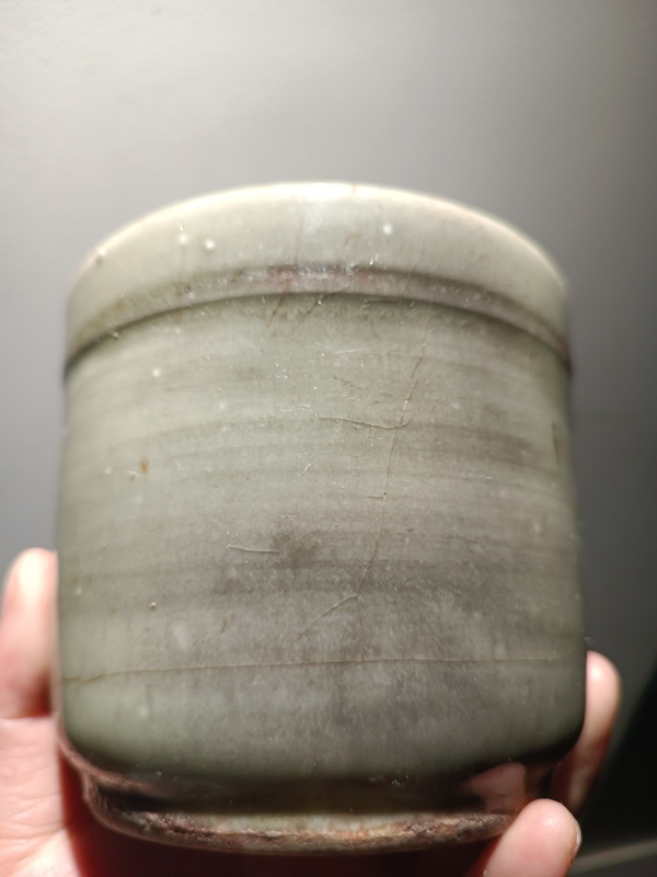 古玩陶瓷清中期豇豆紅釉筒式香爐拍賣,當(dāng)前價格4000元