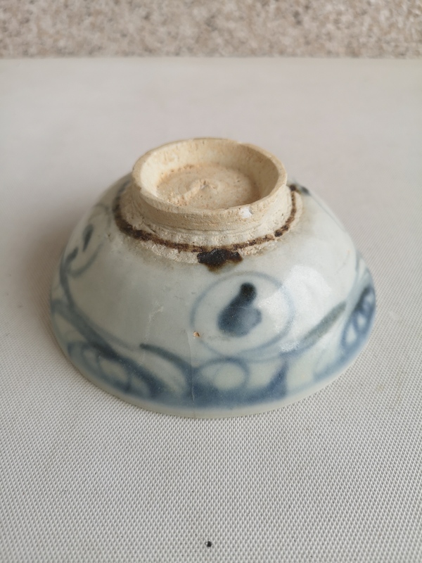 古玩陶瓷青花云氣紋茶碗拍賣,當前價格398元