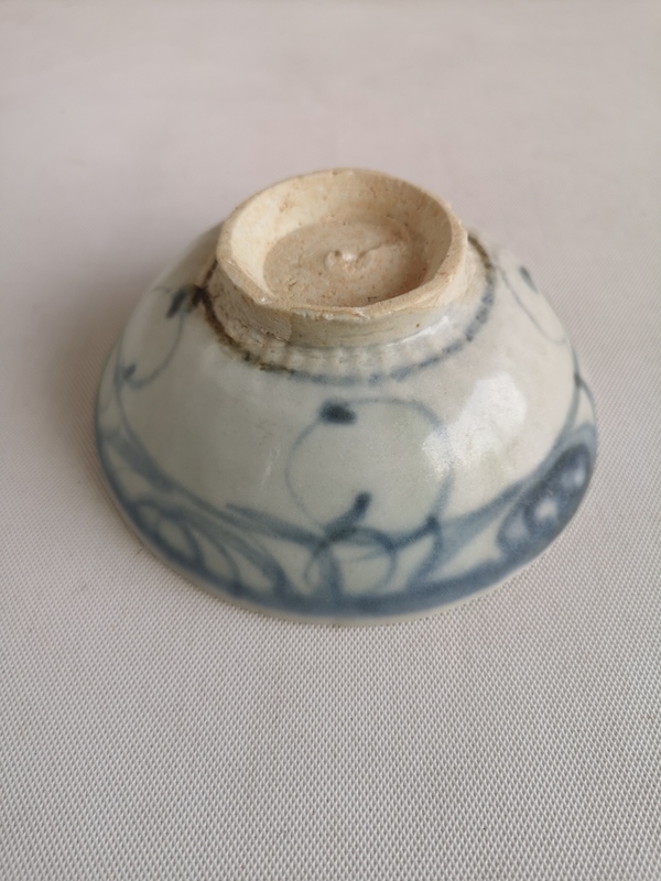 古玩陶瓷青花云氣紋茶碗拍賣,當前價格398元