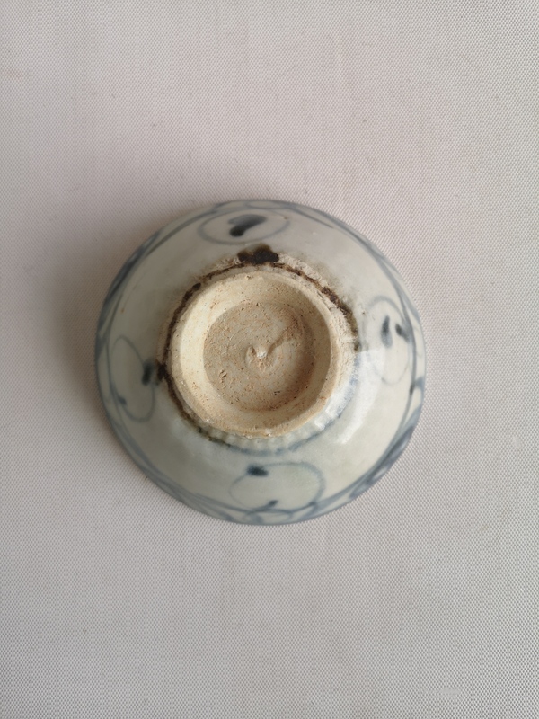 古玩陶瓷青花云氣紋茶碗拍賣,當前價格398元
