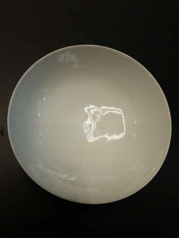 古玩陶瓷名家粉彩梅花詩文大茶碗拍賣,當前價格450元