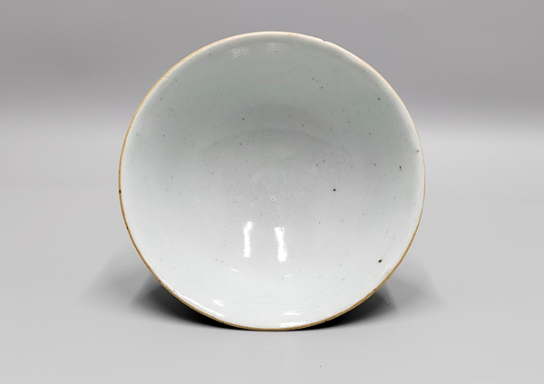 古玩陶瓷清中嘉慶本朝款豆青釉茶盞拍賣,當前價格880元