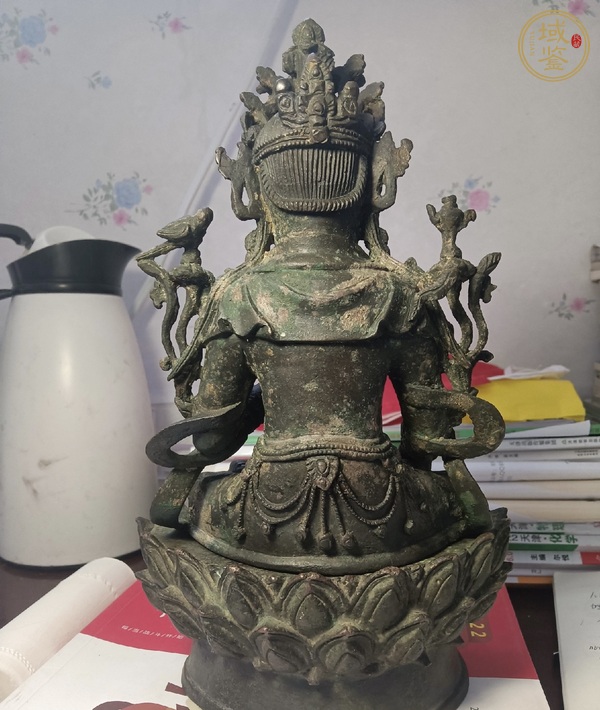 古玩銅器觀音菩薩真品鑒賞圖