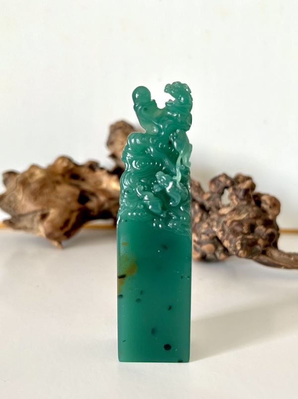 古玩雜項雅安綠印章拍賣,當前價格3999元