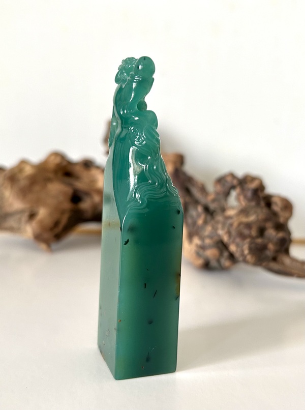 古玩雜項雅安綠印章拍賣,當前價格3999元
