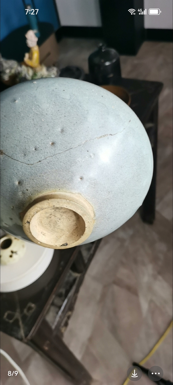 古玩陶瓷鈞窯天藍釉大碗漂亮大氣。金代的大碗。拍賣,當前價格38999元