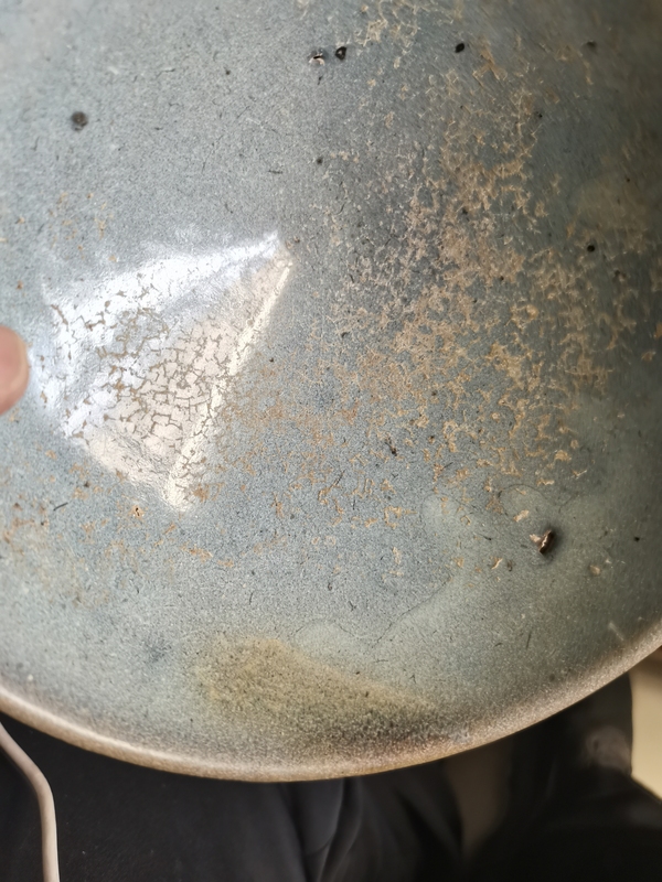 古玩陶瓷鈞窯天藍釉大碗漂亮大氣。金代的大碗。拍賣,當前價格38999元