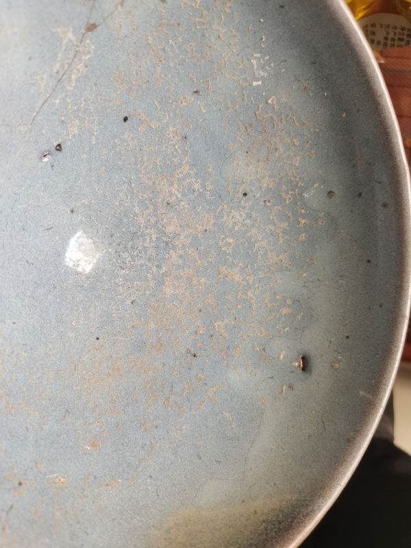 古玩陶瓷鈞窯天藍釉大碗漂亮大氣。金代的大碗。拍賣,當前價格38999元