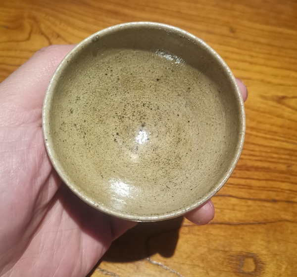 古玩陶瓷金元時期青瓷盞拍賣，當前價格272元
