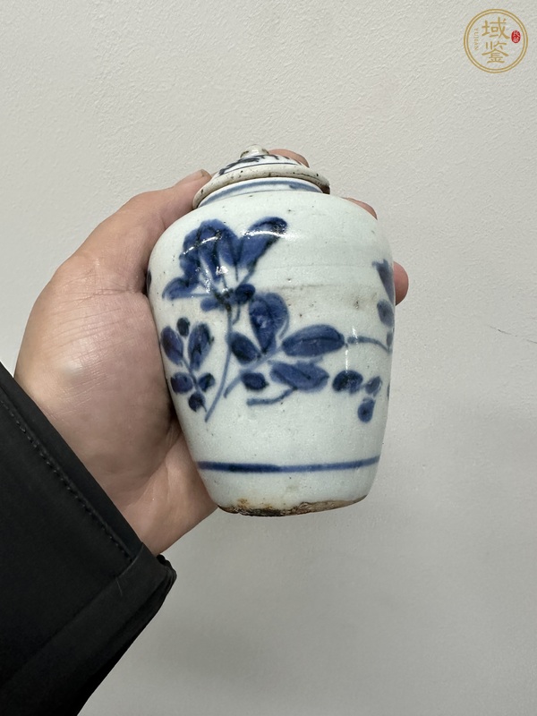 古玩陶瓷青花蓋罐真品鑒賞圖