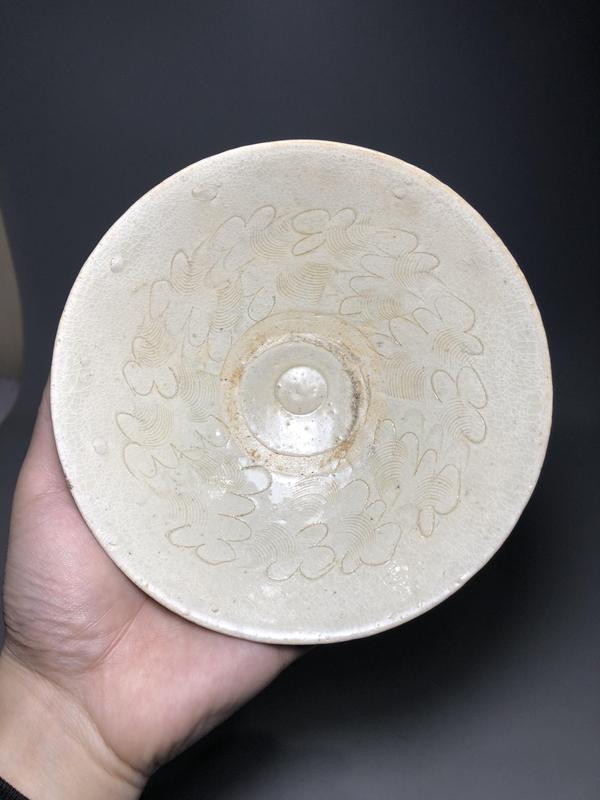 古玩陶瓷宋元青白釉云氣紋斗笠碗(已保真)拍賣(mài),當(dāng)前價(jià)格2880元