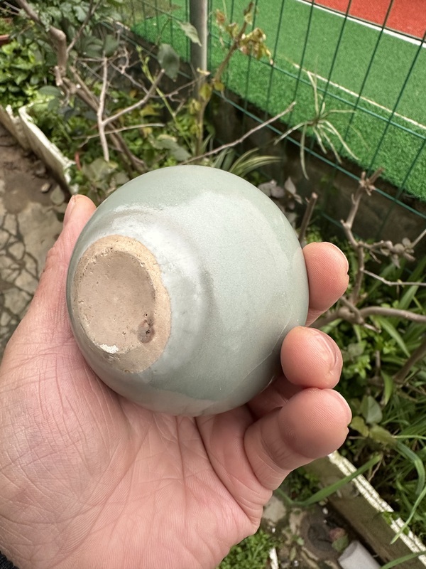 古玩陶瓷元代龍泉青瓷水盂(館藏級精品)拍賣,當前價格6800元