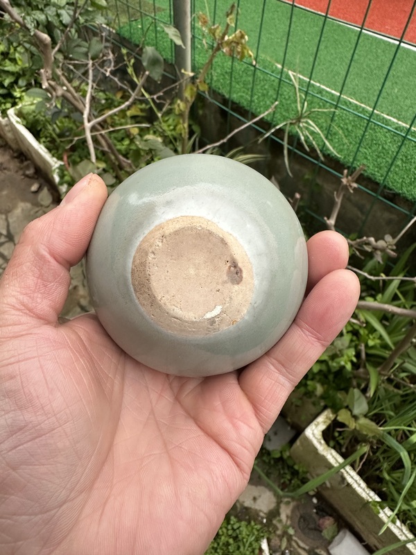 古玩陶瓷元代龍泉青瓷水盂(館藏級精品)拍賣,當前價格6800元