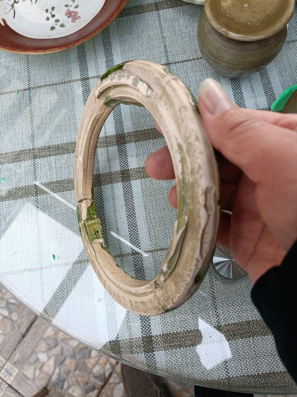 古玩陶瓷唐宋綠釉支圈拍賣,當前價格299元