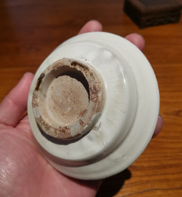 古玩陶瓷《平臺實物保真》元代?窯白釉折腰洗拍賣,當前價格2588元