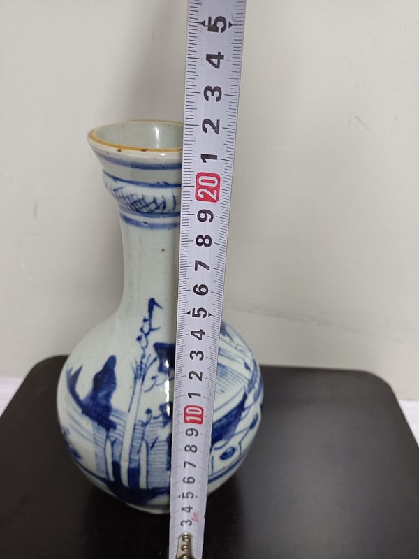 古玩陶瓷青花蒜頭瓶拍賣,當前價格6888元
