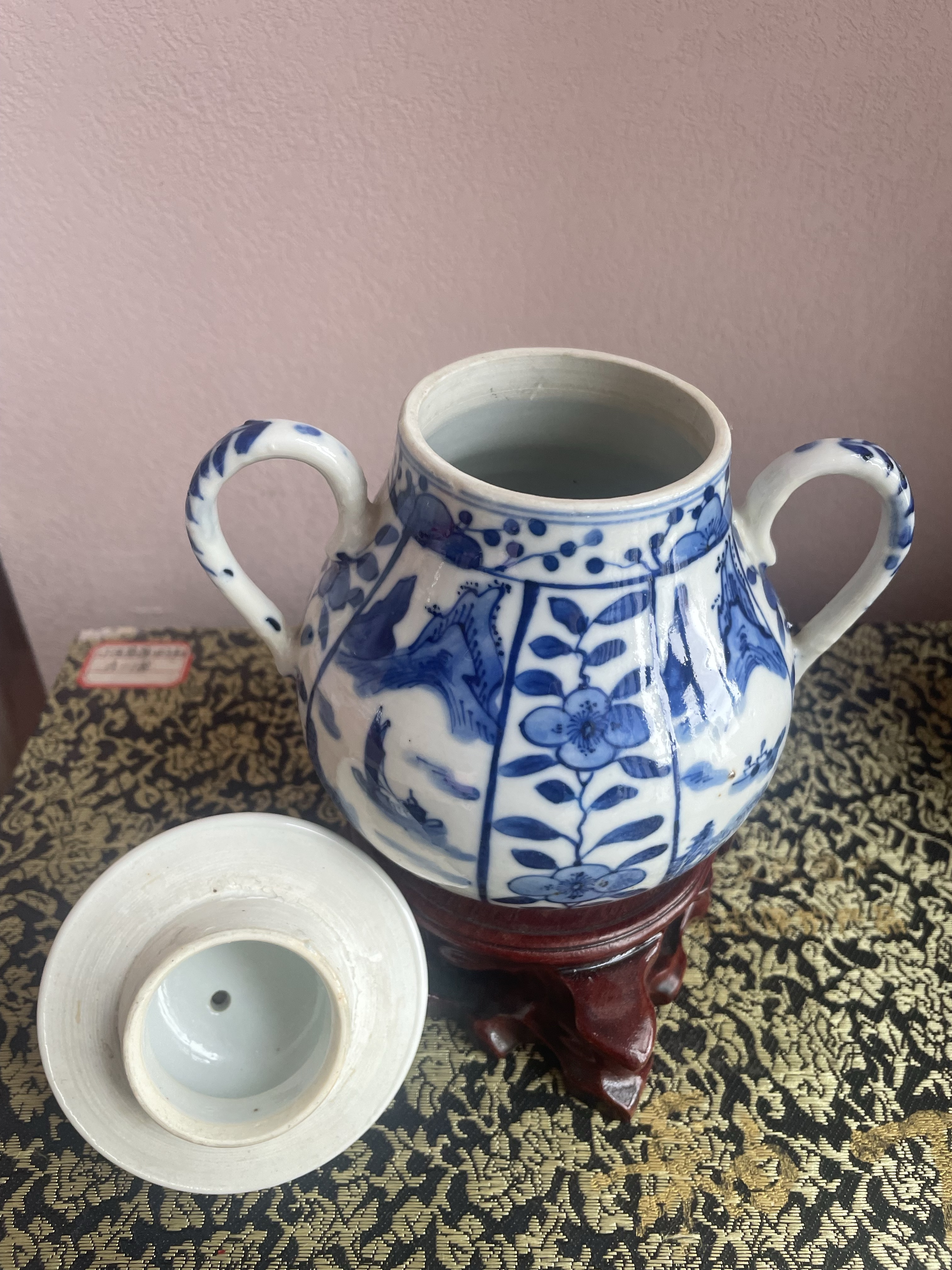 ファッション 域鉴古玩】青花双耳壶拍卖价格/图片/值多少钱 工芸品