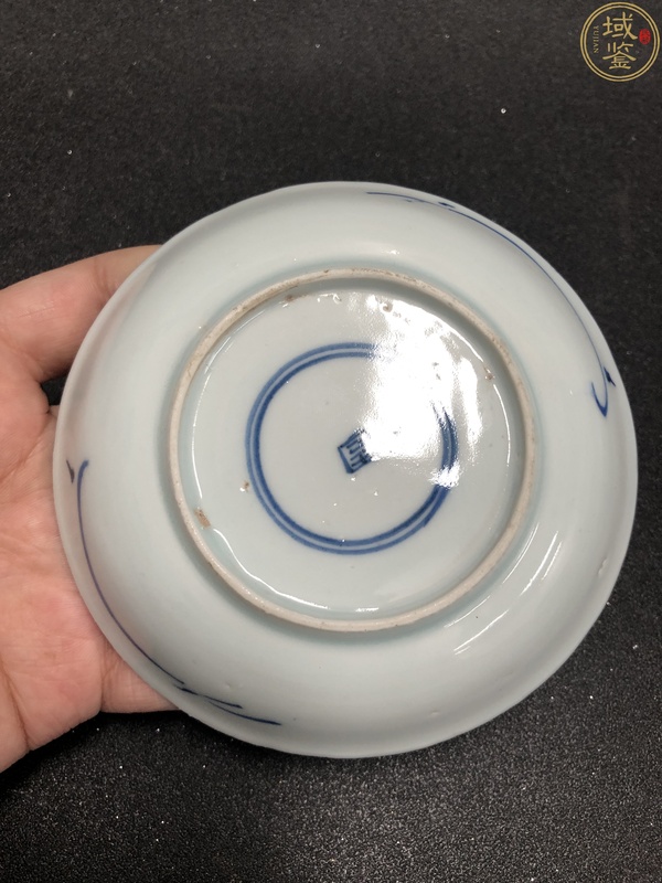 古玩陶瓷(罕見精品)清早期?青花釉里紅三多紋賞盤拍賣,當(dāng)前價(jià)格16000元