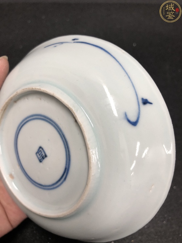 古玩陶瓷(罕見精品)清早期?青花釉里紅三多紋賞盤拍賣,當(dāng)前價(jià)格16000元