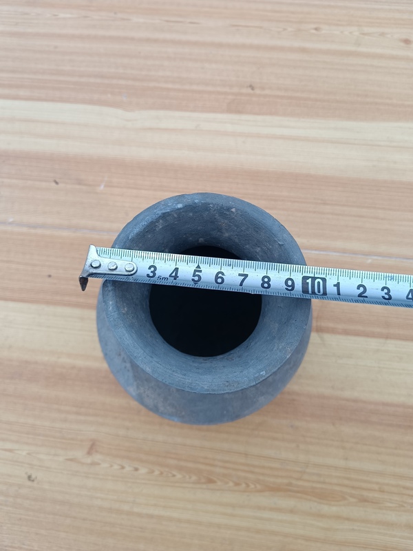 古玩陶瓷漢代~灰陶撇口瓶拍賣,當前價格288元