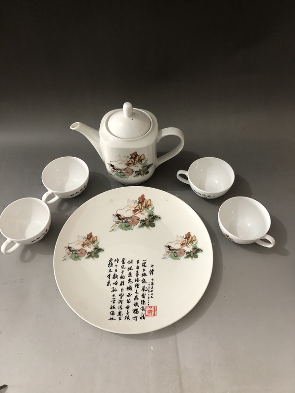 古玩陶瓷西游記茶器拍賣，當(dāng)前價(jià)格80元