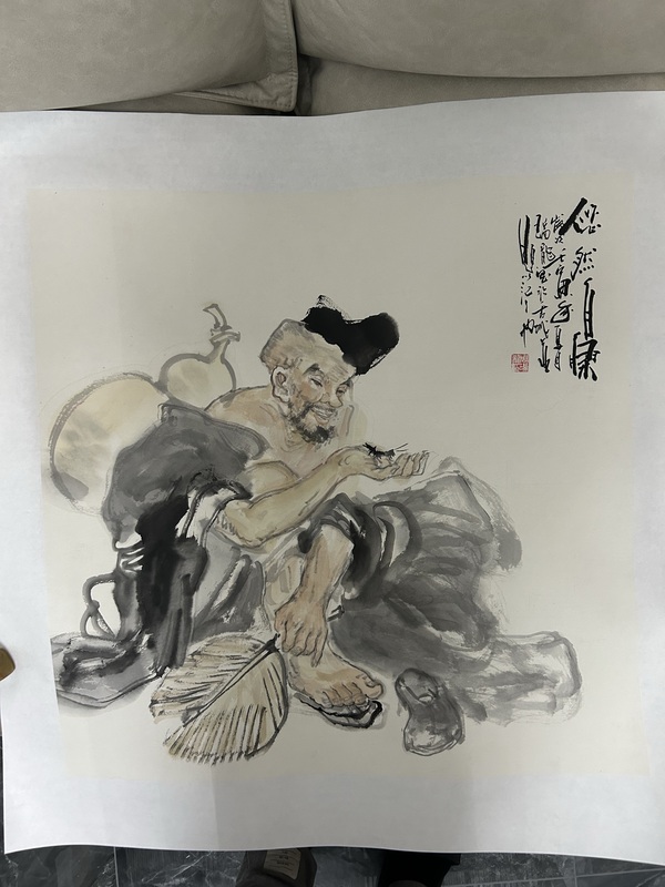 古玩轉(zhuǎn)賣周瑞龍《悠然圖》拍賣，當前價格2000元