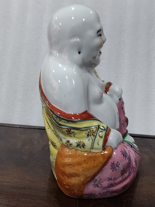 古玩陶瓷粉彩彌勒佛塑像拍賣,當(dāng)前價格860元