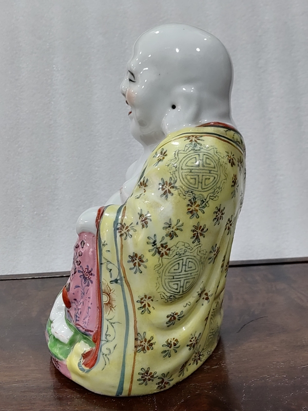 古玩陶瓷粉彩彌勒佛塑像拍賣,當(dāng)前價格860元