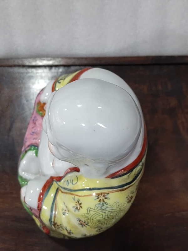 古玩陶瓷粉彩彌勒佛塑像拍賣,當(dāng)前價格860元