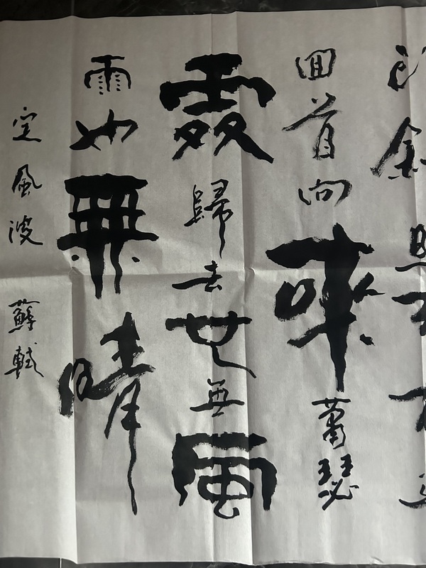 古玩字畫馬忠民《定風波》拍賣,當前價格298元
