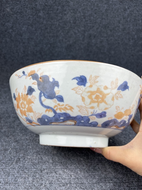古玩陶瓷青花礬紅碗拍賣,當前價格3888元