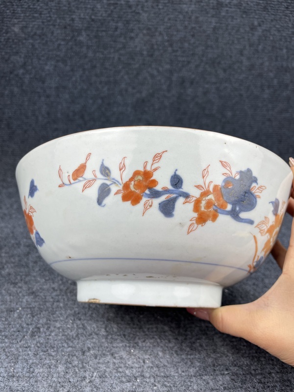 古玩陶瓷青花礬紅碗拍賣,當前價格3888元
