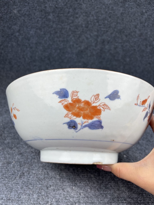 古玩陶瓷青花礬紅碗拍賣,當前價格3888元