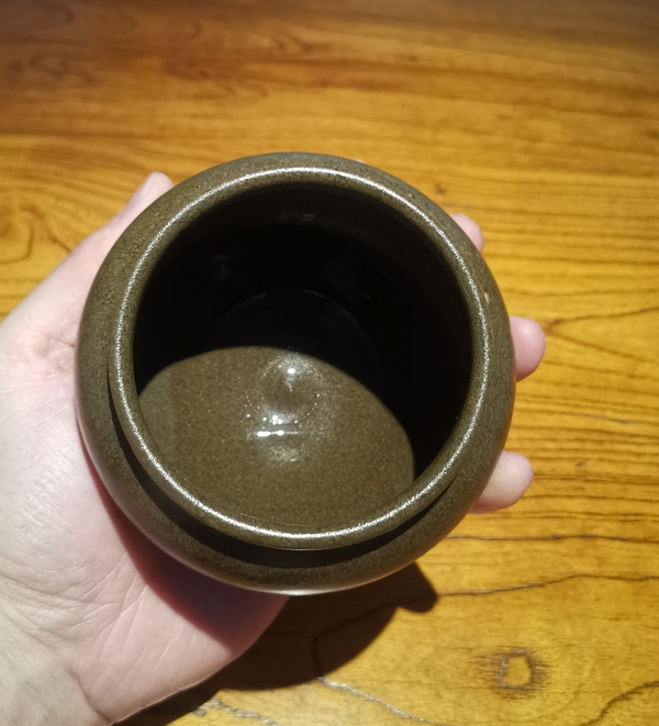 古玩陶瓷晚清民國茶葉末釉茶入(已保真)拍賣,當前價格3000元