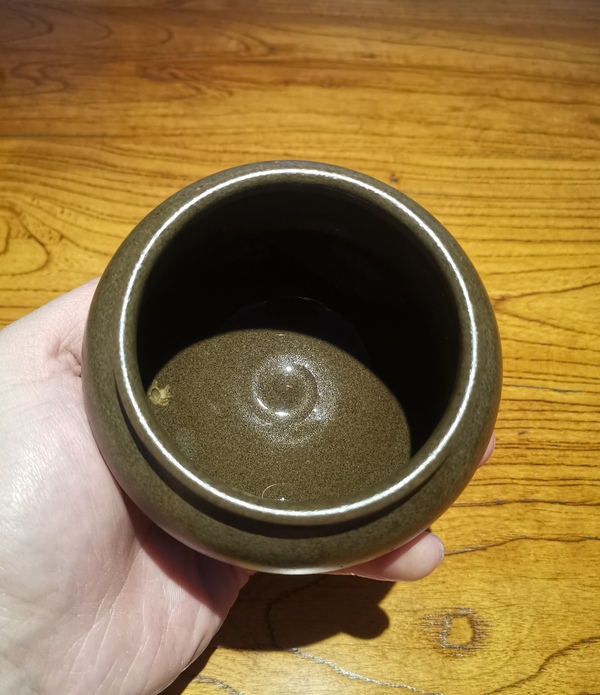 古玩陶瓷晚清民國茶葉末釉茶入(已保真)拍賣,當前價格3000元