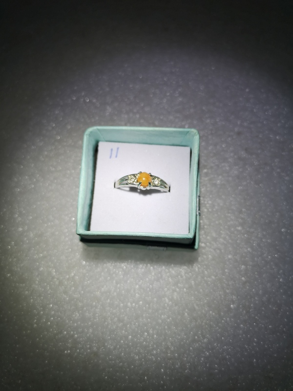 古玩玉器天然翡翠鑲嵌戒指拍賣,當前價格220元