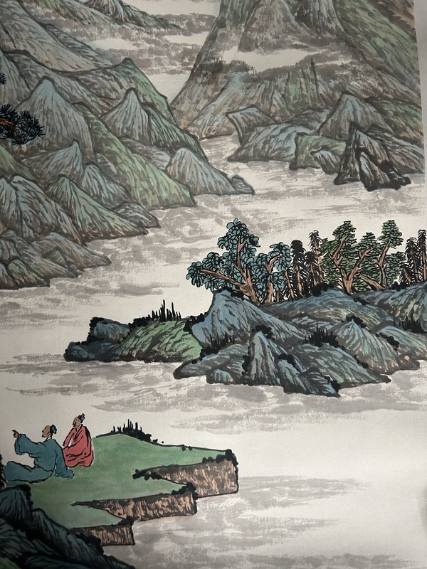 古玩字畫童森森《山水斗方》拍賣,當前價格455元