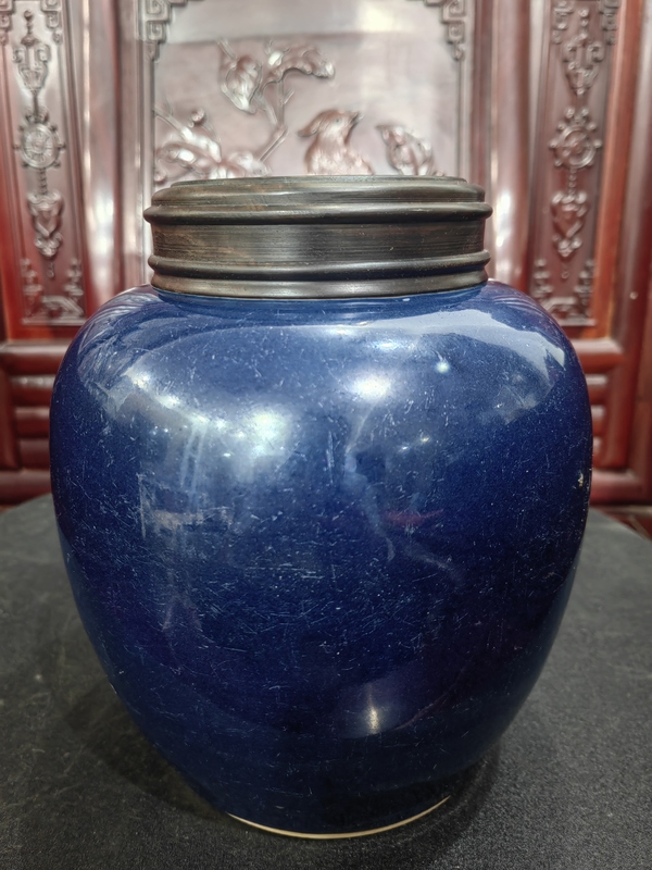 古玩陶瓷康雍霽藍(lán)釉罐拍賣,當(dāng)前價格22000元