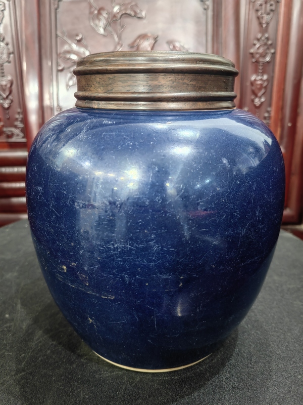 古玩陶瓷康雍霽藍(lán)釉罐拍賣,當(dāng)前價格22000元