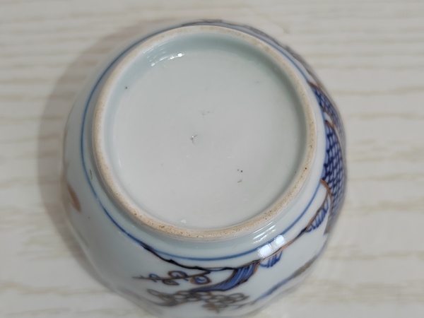 古玩陶瓷青花加彩杯（一套）拍賣，當(dāng)前價(jià)格400元