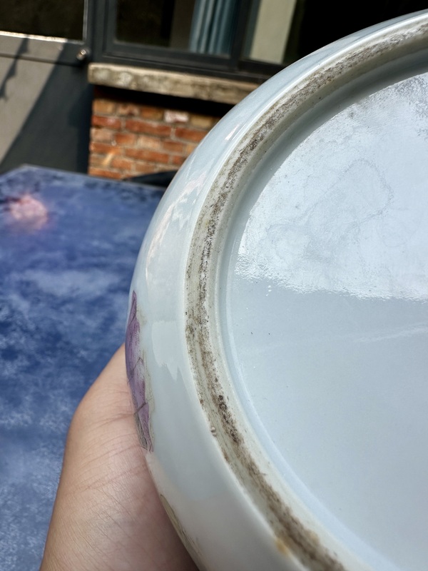 古玩陶瓷細路人物紋淺降彩四系粥罐拍賣,當前價格2222元