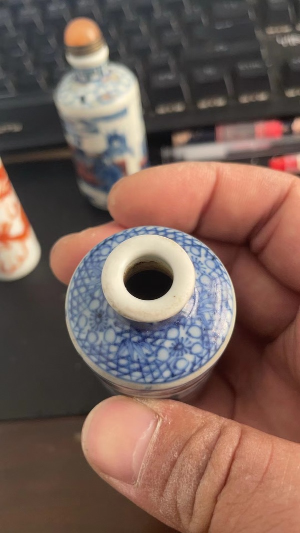 古玩陶瓷青花釉里紅人物故事鼻煙壺拍賣,當前價格6800元