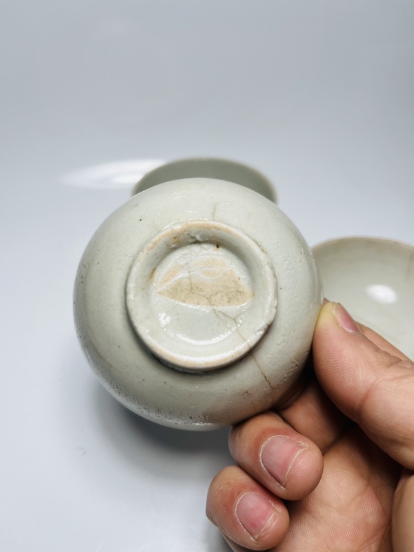 古玩陶瓷青白釉杯拍賣,當前價格199元
