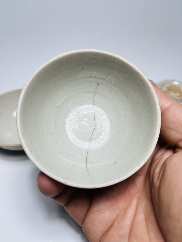 古玩陶瓷青白釉杯拍賣,當前價格199元
