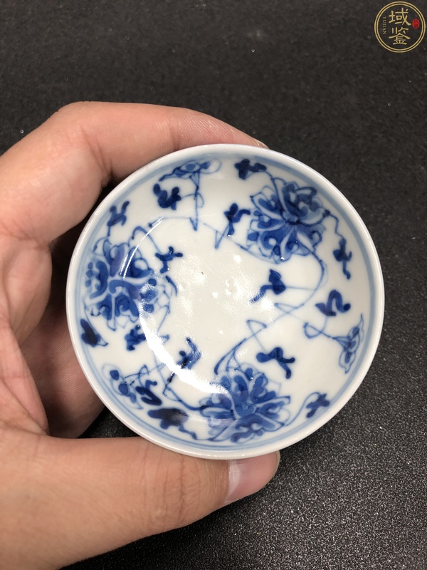 古玩陶瓷一對大清光緒年製本朝官窯款青花纏枝花卉筆添拍賣,當前價格2980元