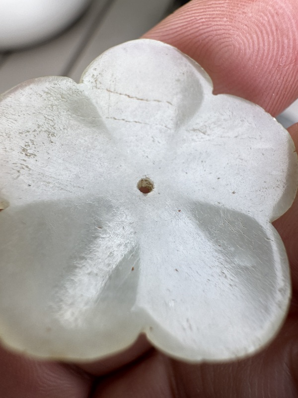 古玩玉器明代.和田玉帽花拍賣,當前價格1900元